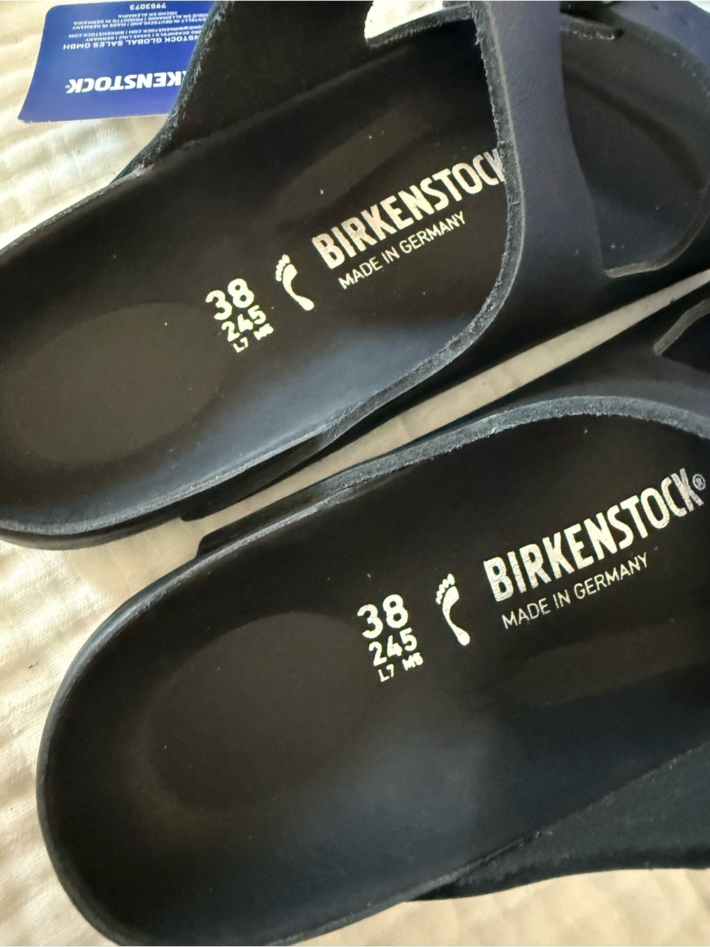 NWT Birkenstock Arizona Leather Exquisite Sandals Size 38 Medium/Narrow - Picture 4 of 6